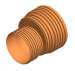 Cono de ampliación H-H - superficie corrugada DN800-1000